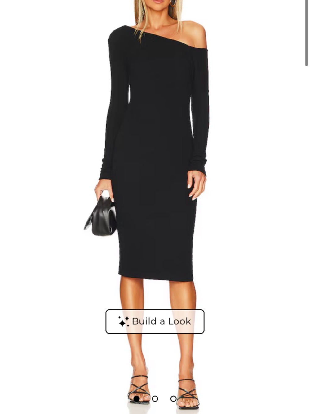 Enza Costa sweater knit slouch shoulder dress size medium revolve